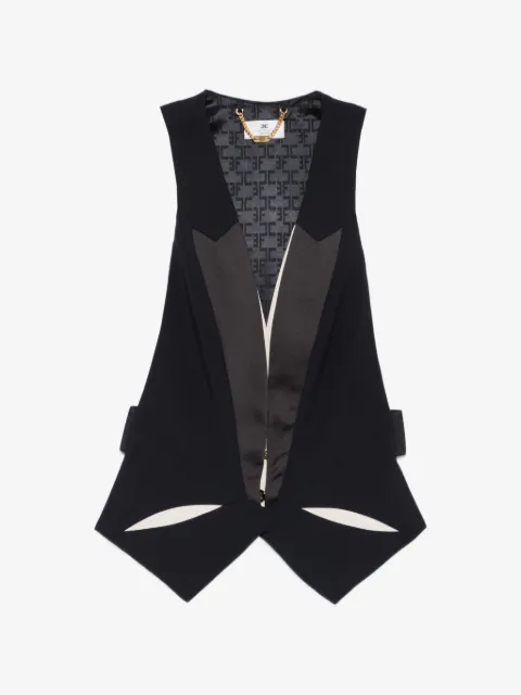 Elisabetta Franchi chaleco con aberturas