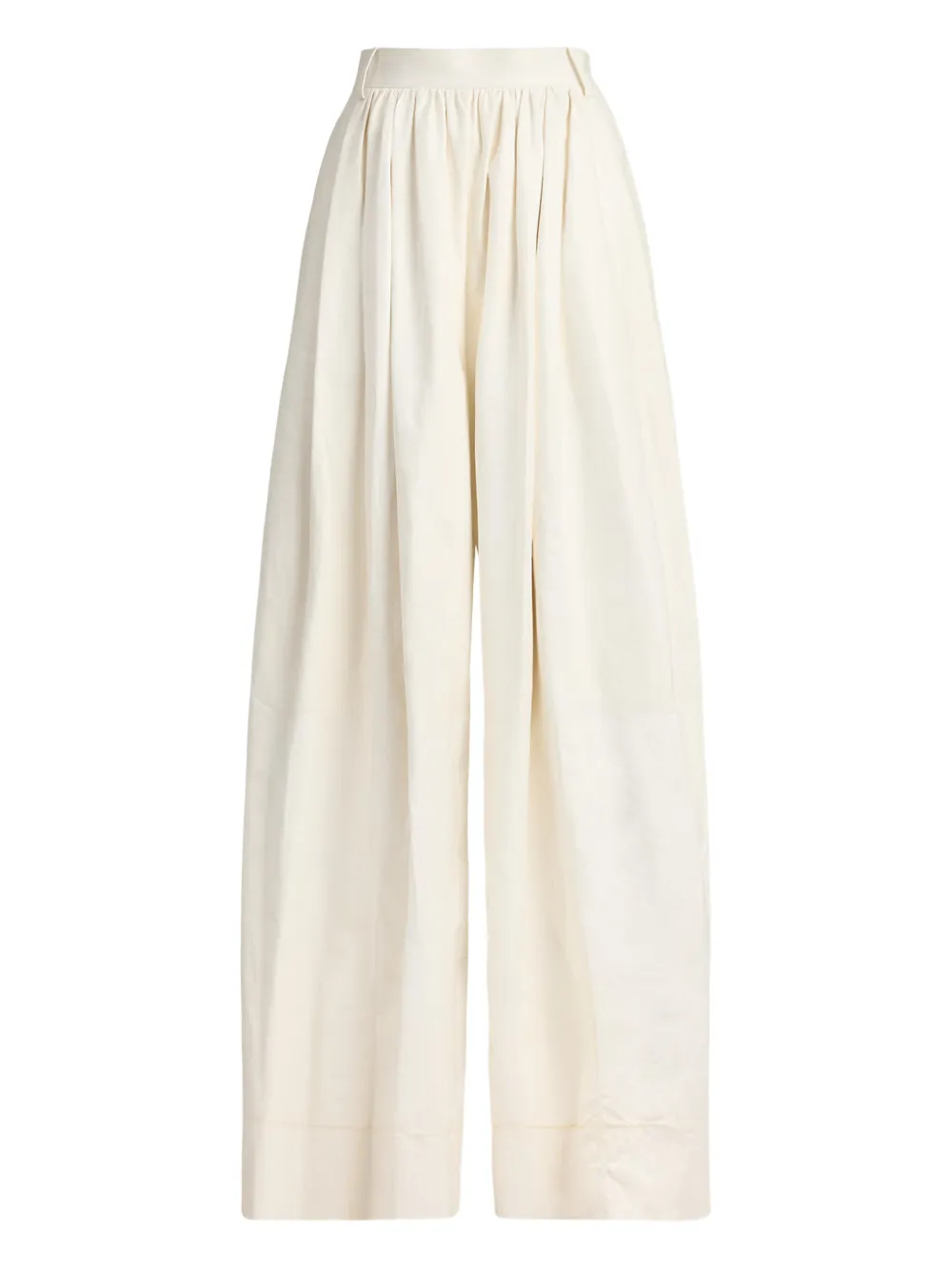 Ralph Lauren Collection Pantaloni a gamba ampia con pieghe - Toni neutri