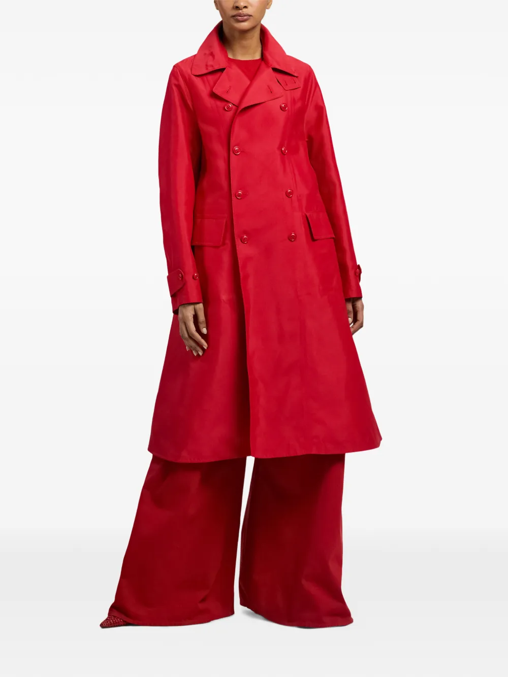 Ralph Lauren Collection Raquel jas met dubbele rij knopen Rood