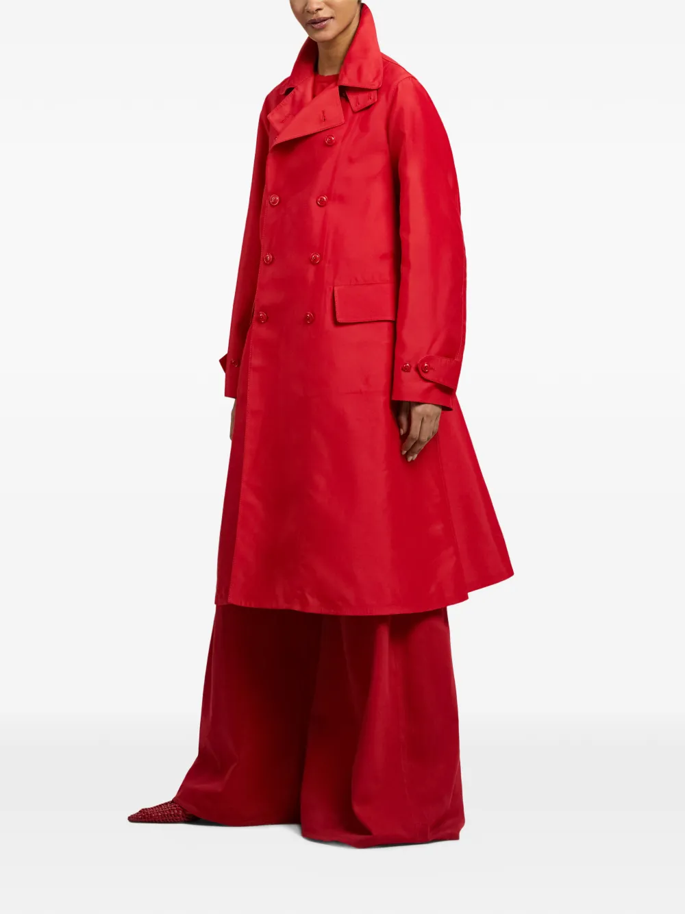Ralph Lauren Collection Raquel jas met dubbele rij knopen Rood