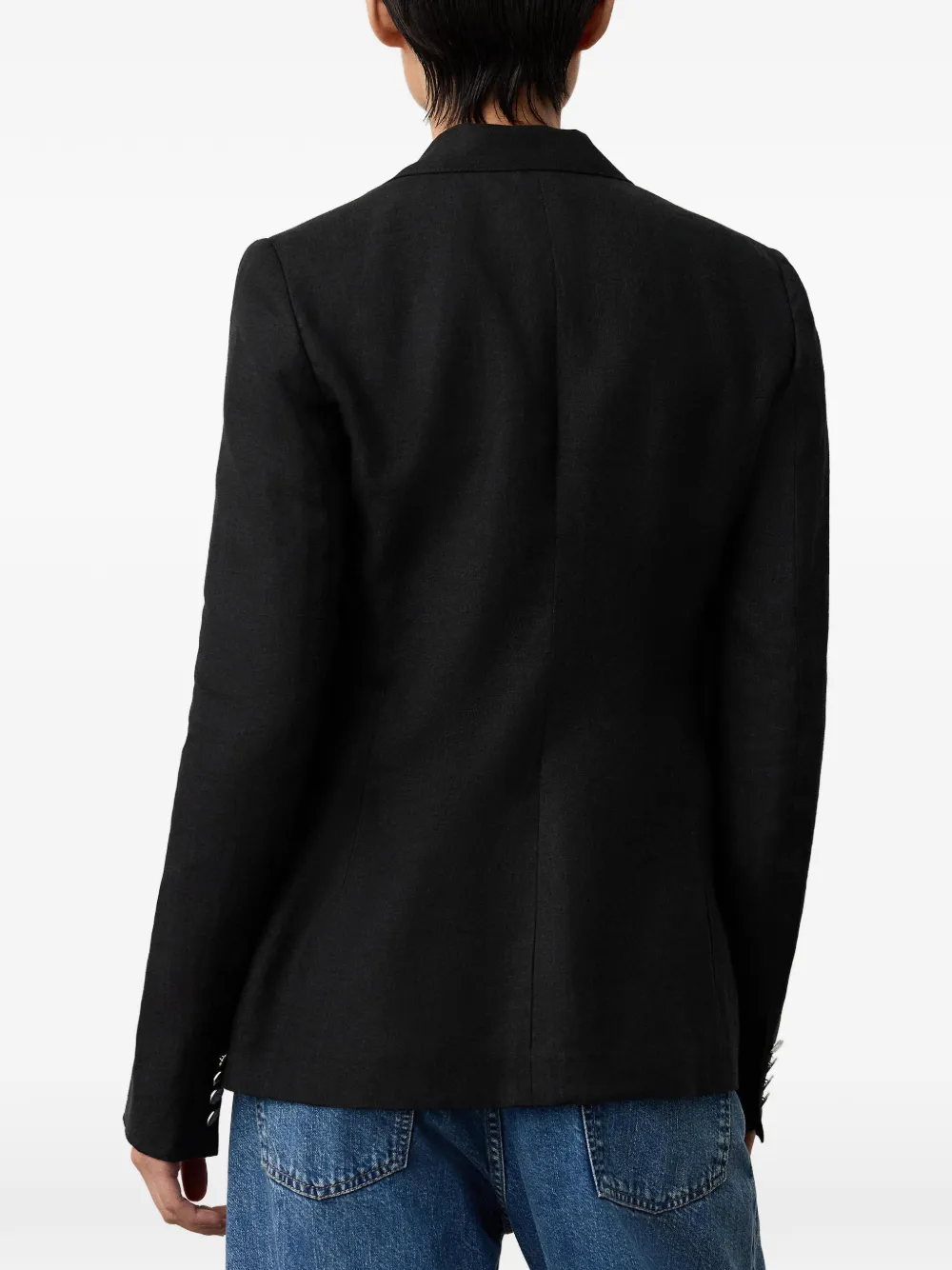 Ralph Lauren Collection Linnen jack Zwart