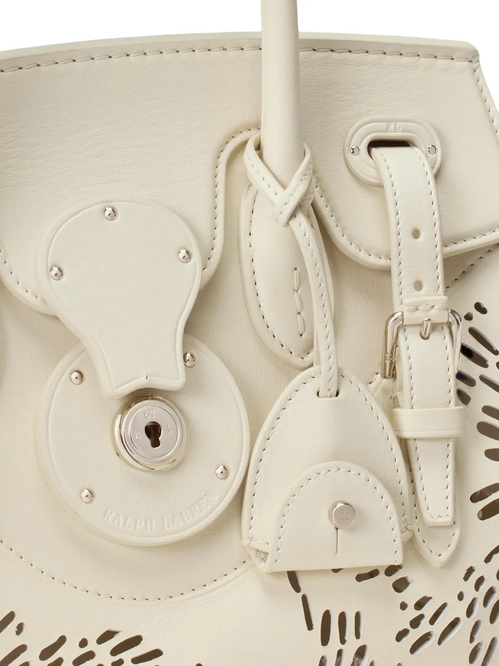 Ralph Lauren Collection Soft Ricky 27 uitgesneden shopper Wit
