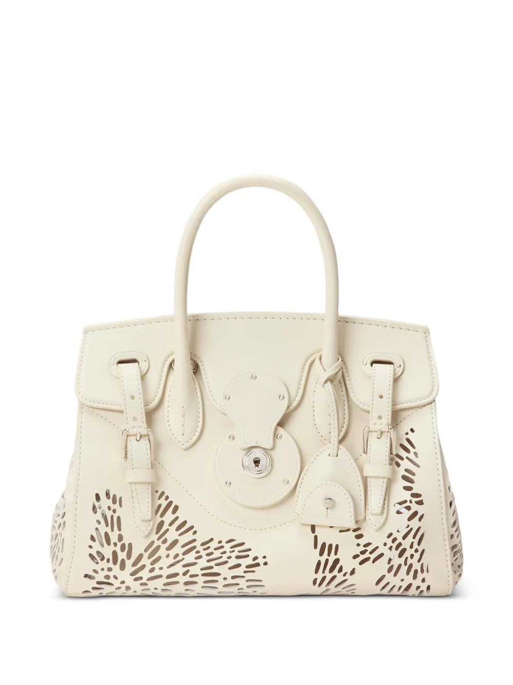 Ralph Lauren Collection Soft Ricky 27 laser-cut tote bag - Bianco