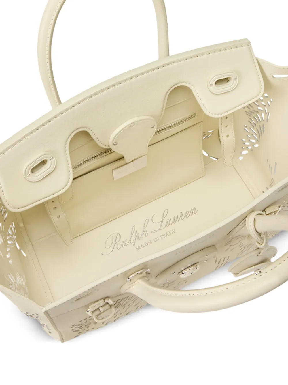 Ralph Lauren Collection Soft Ricky 27 uitgesneden shopper Wit