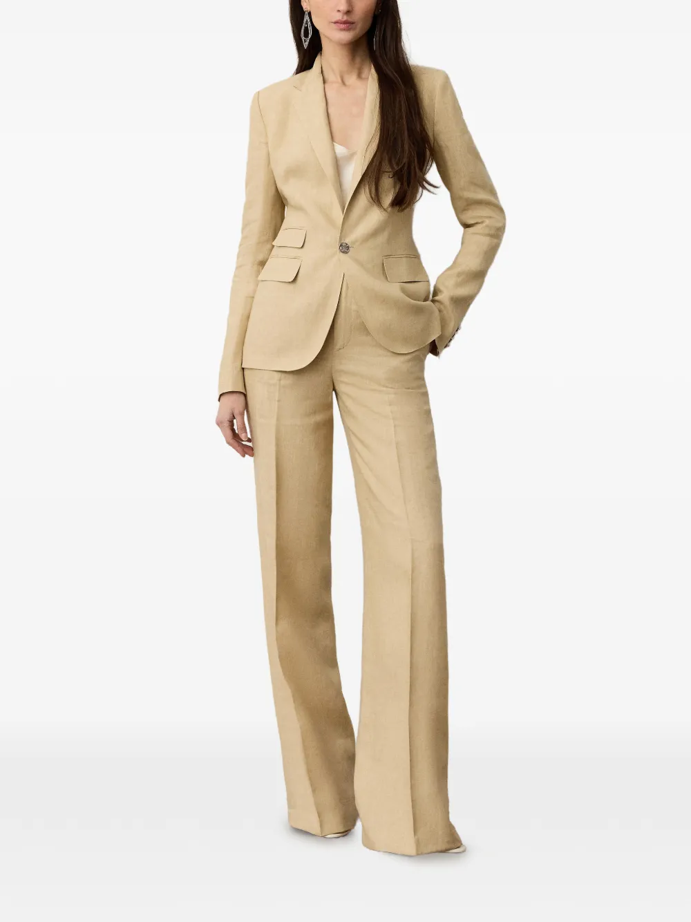 Parker Button Flapped Linen Jacket