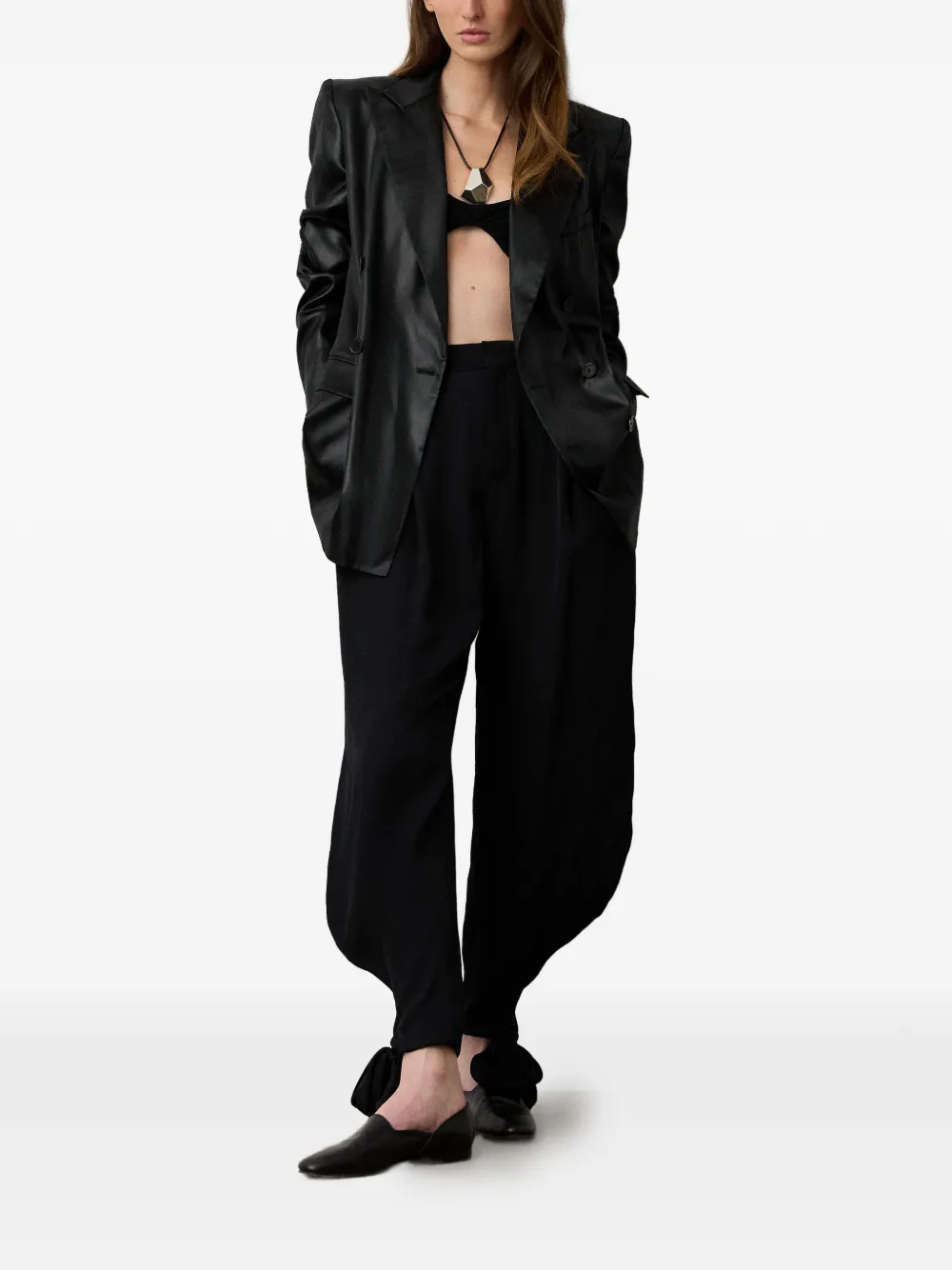  Ralph Lauren Collection Ramona Double-breasted Jacket - Black 