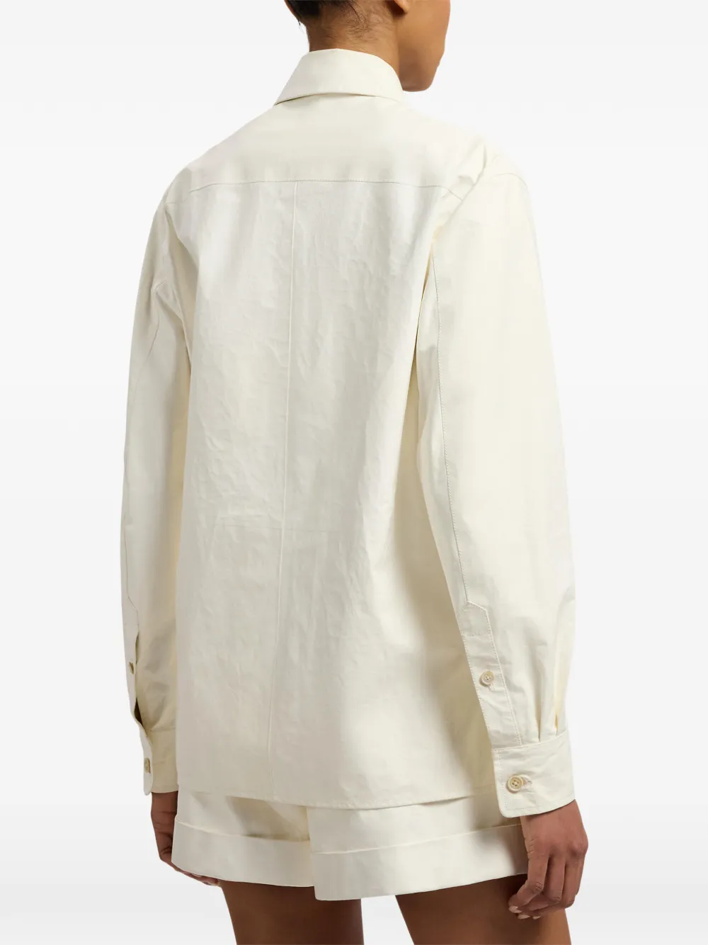 Ralph Lauren Collection Landry lamsleren blouse Beige