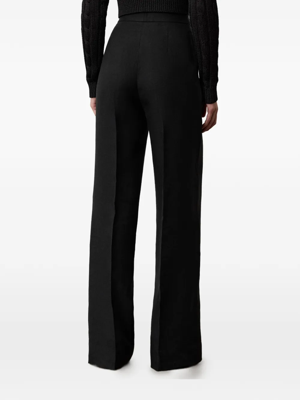 Ralph Lauren Collection Dean broek met gekreukt effect Zwart