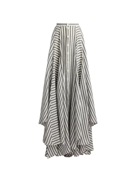 Ralph Lauren Collection Shamus striped A-line skirt
