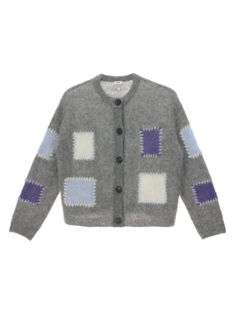 IMMI 拼贴设计圆领针织开衫