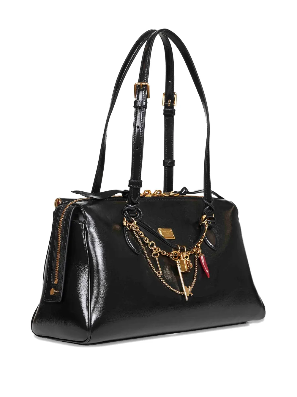 Dolce & Gabbana Vittoria leather tote bag - Zwart