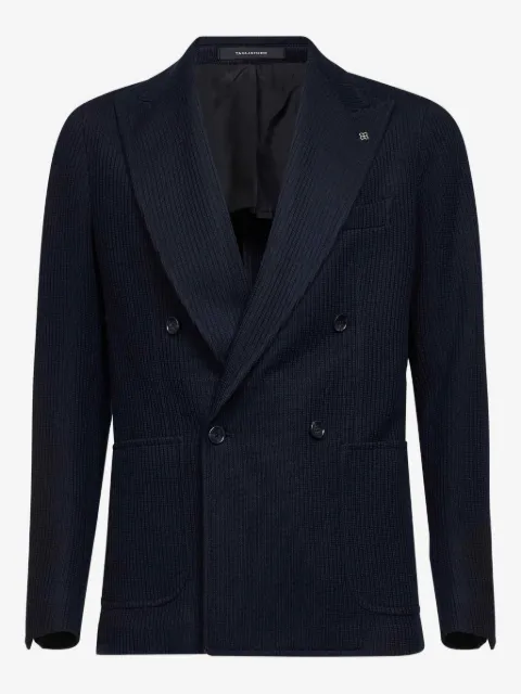 Tagliatore double-breasted peak-lapel blazer