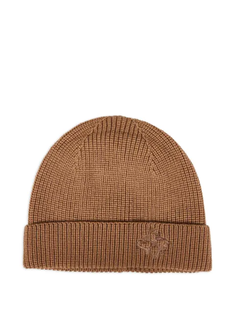 Tagliatore turn-up logo-embroidery beanie