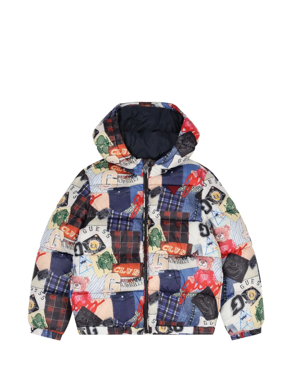 guess kids Giacca con design patchwork - Blu