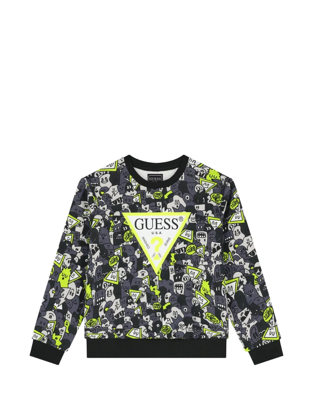 guess kids felpa con stampa - Grigio