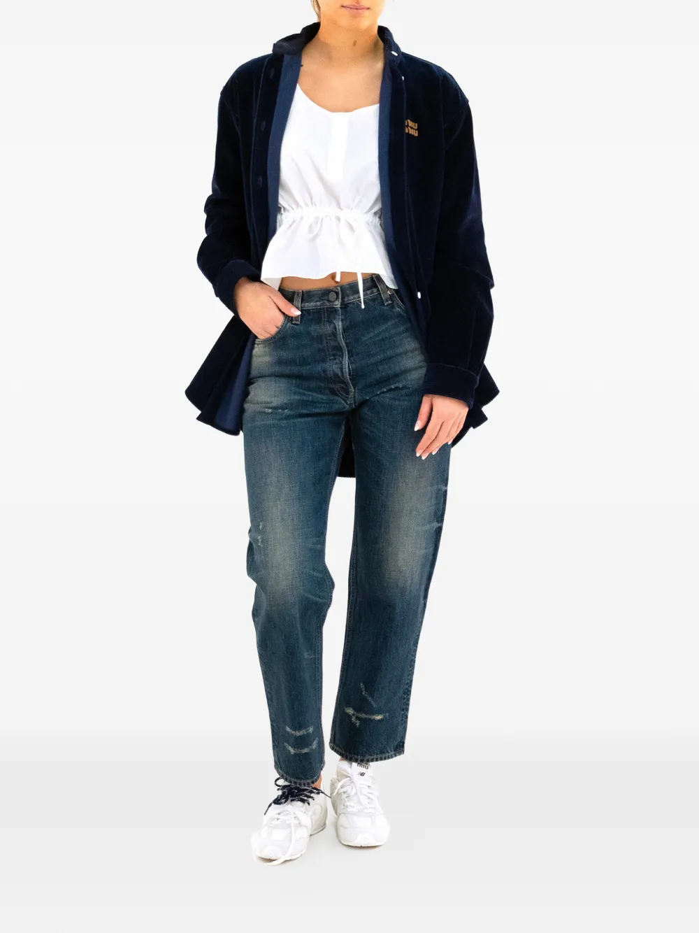 Miu Miu corduroy buttoned shirt jacket | Oversized Jackets | Image 2