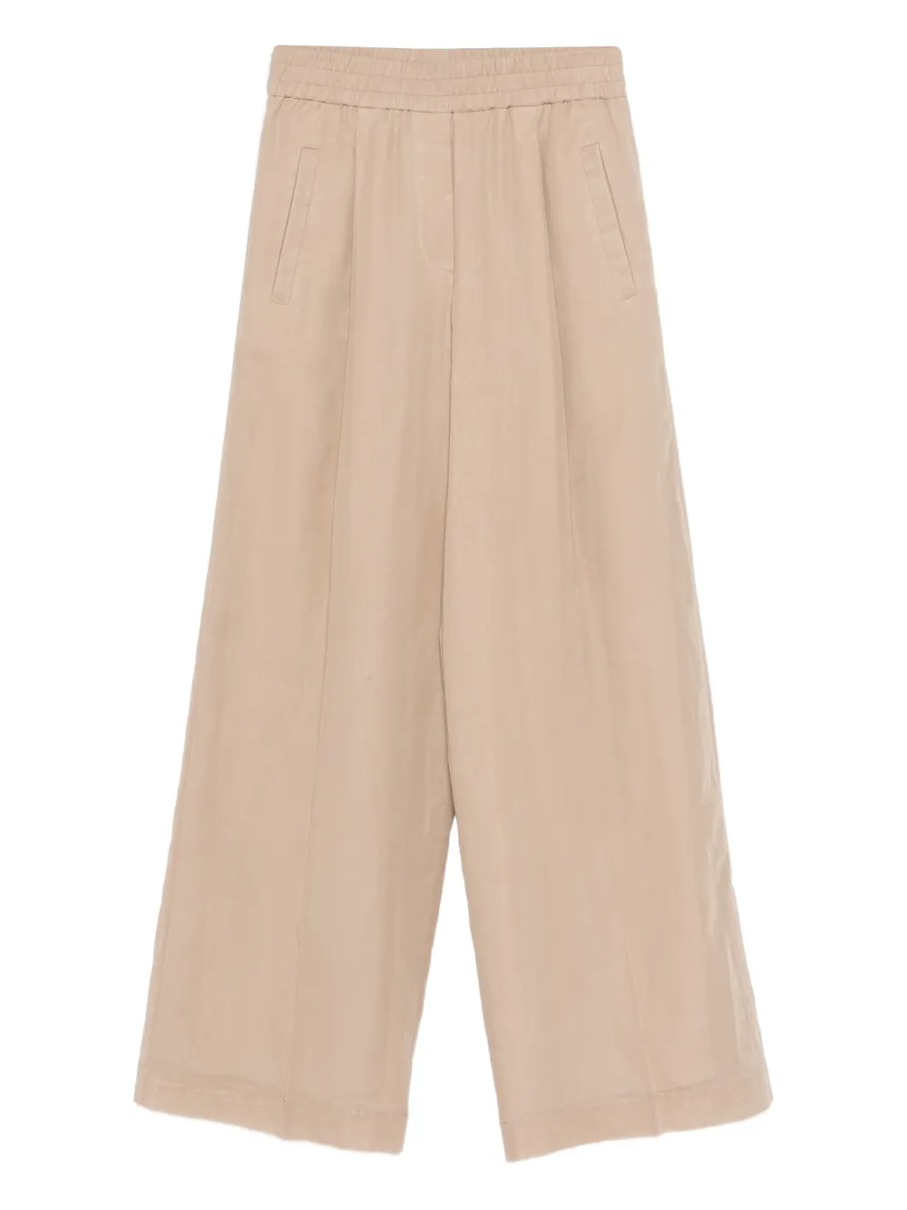 Brunello Cucinelli elasticated palazzo pants | Neutrals | Image 1