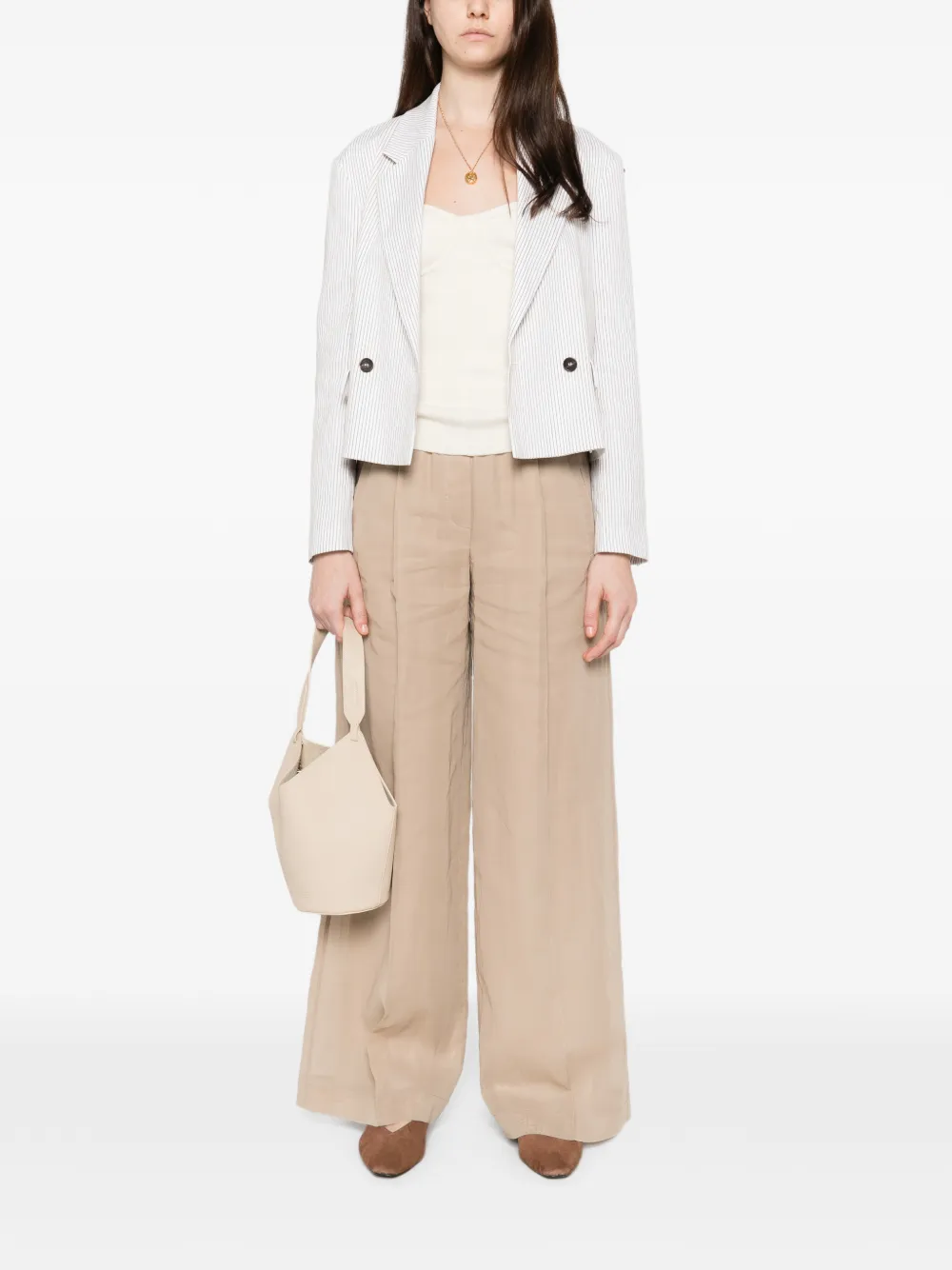 Brunello Cucinelli elasticated palazzo pants | Wide-Leg Pants | Image 2