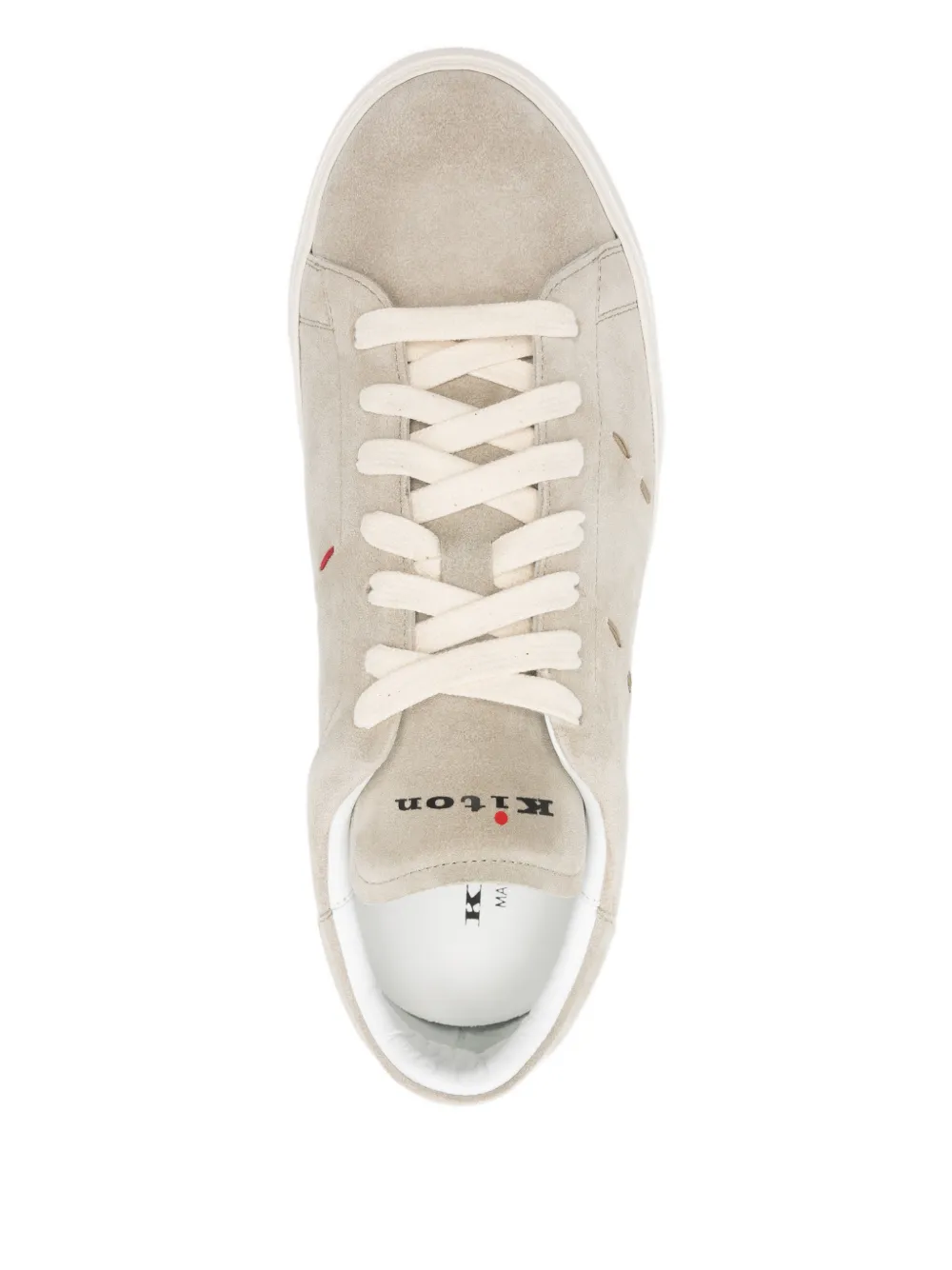 Kiton stitch detail trainers Grijs