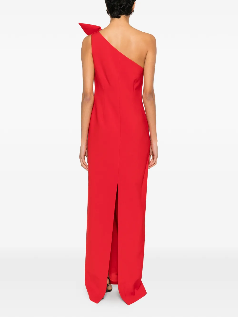 Roland Mouret Asymmetrische maxi-jurk Rood