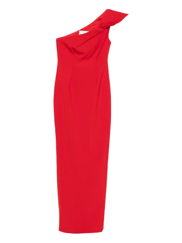 Roland Mouret One-shoulder Maxi Dress - Red