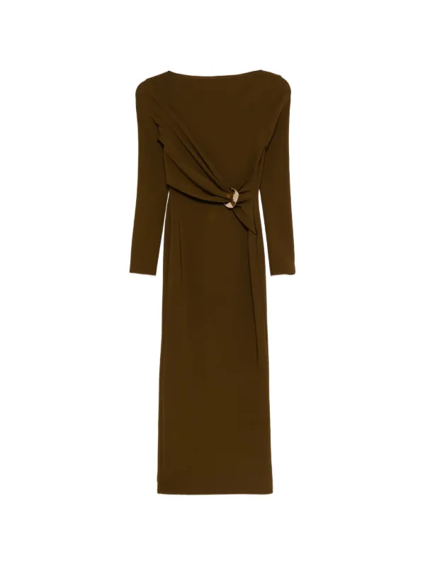 roland mouret midi dress Roland Mouret Asymmetric Crepe Midi Dress