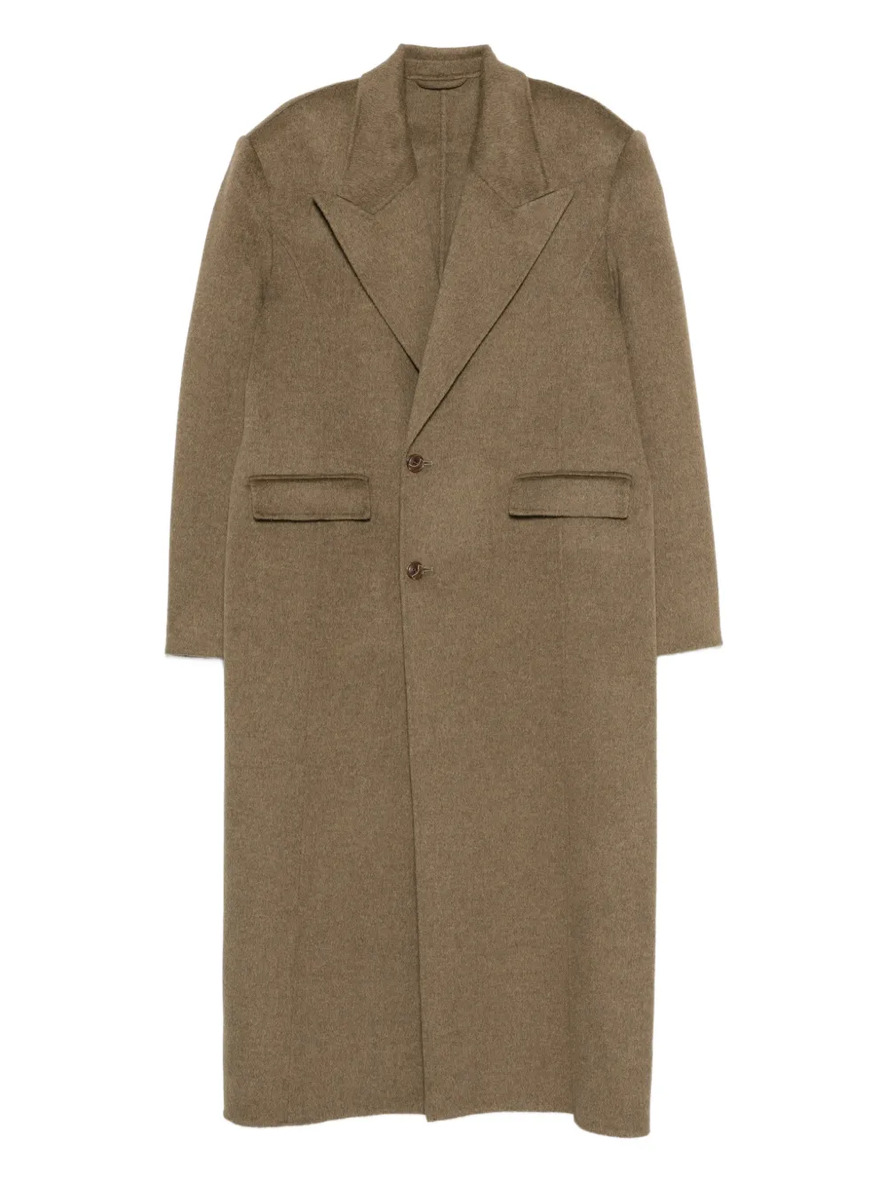 Séfr Tetsu pocket single-breasted coat - Green