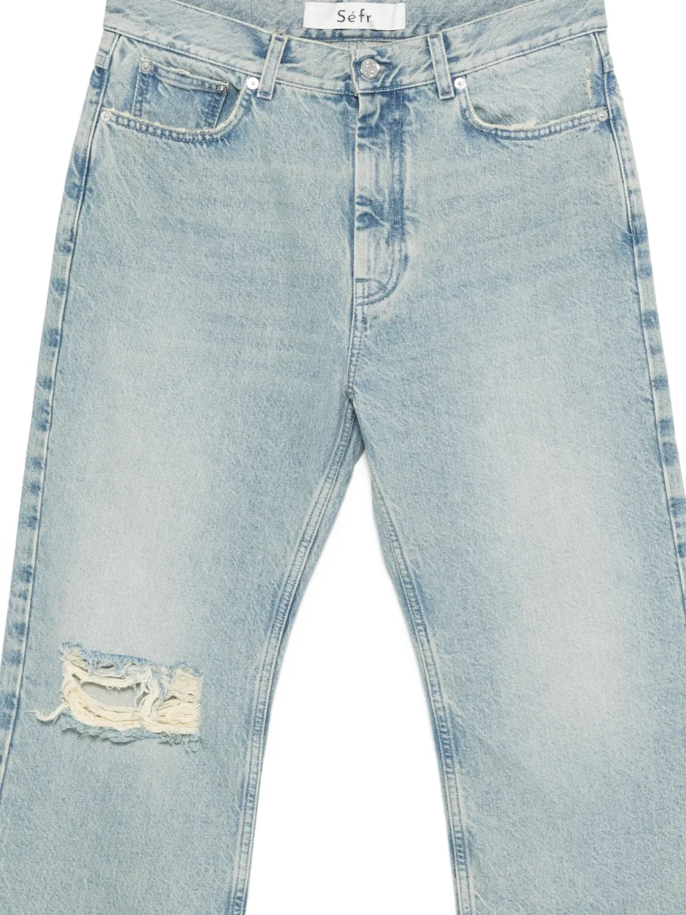  Séfr Ripped Swirl Jeans - Blue 