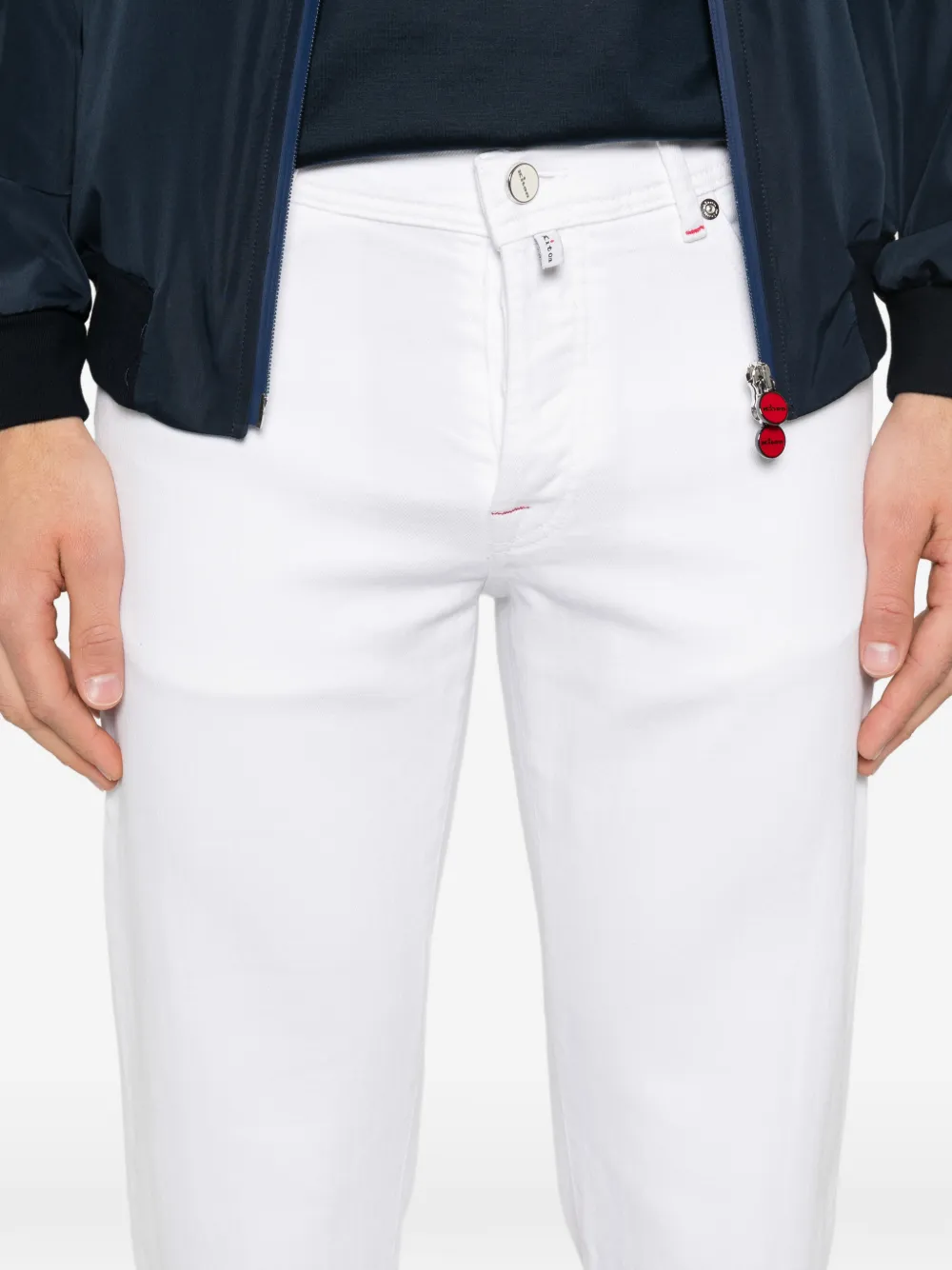 Kiton Skinny jeans Wit