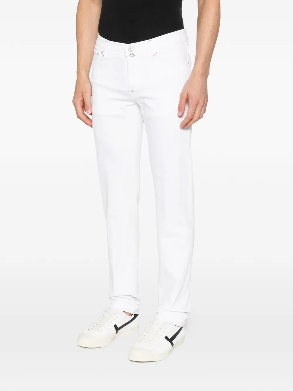 Kiton Skinny jeans Wit