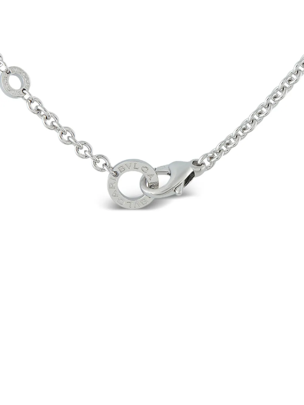 Bvlgari Pre-Owned collar en oro blanco de 18kt con diamante y ónix | Image 2