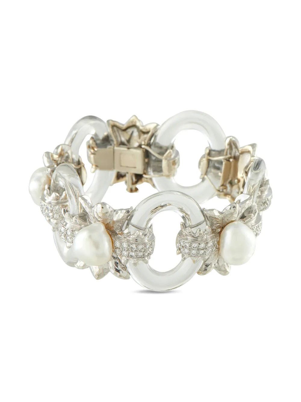 David Webb pulsera en oro blanco de 18 ct con perlas | plateado | Image 1