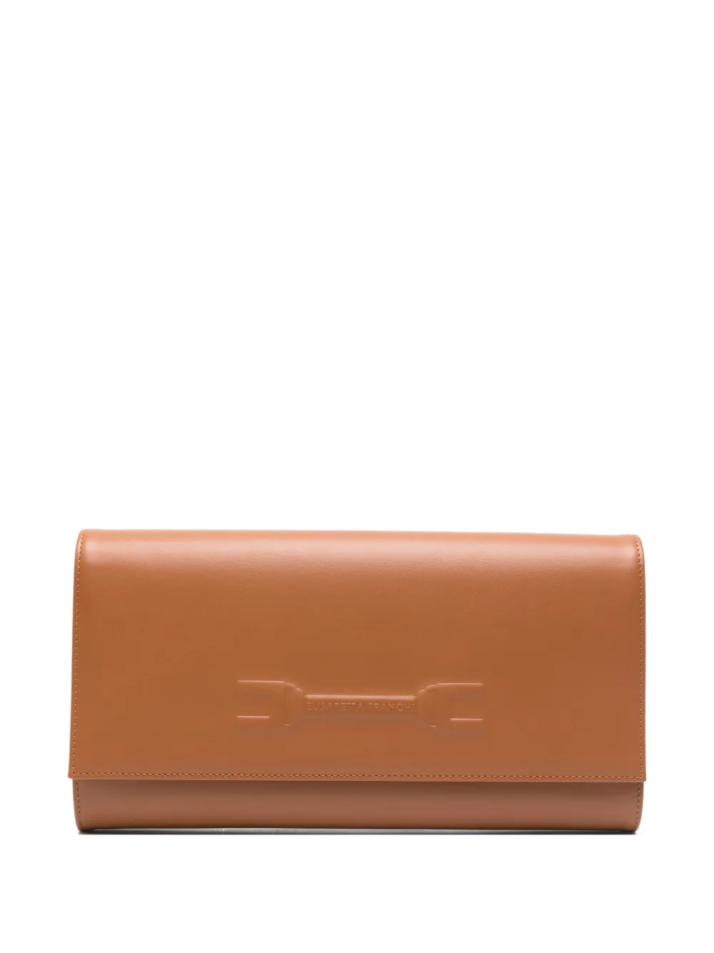 Elisabetta Franchi embossed shoulder bag - Marrone