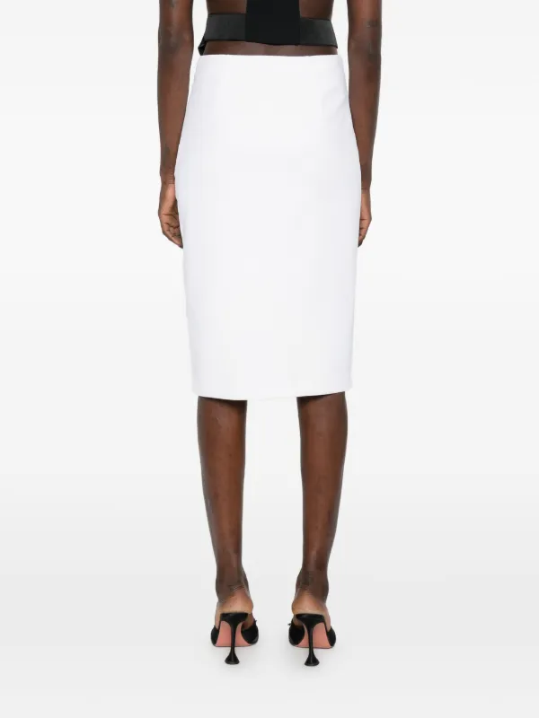 Elisabetta Franchi バックル ミニスカート | ホワイト | FARFETCH JP