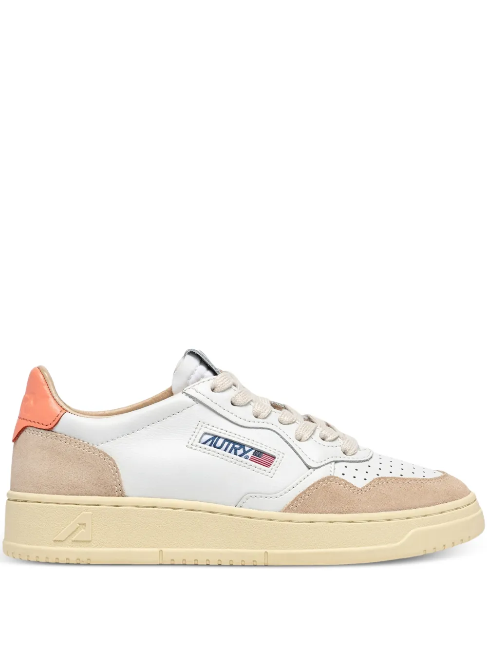 Autry leather lace-up sneakers - Bianco