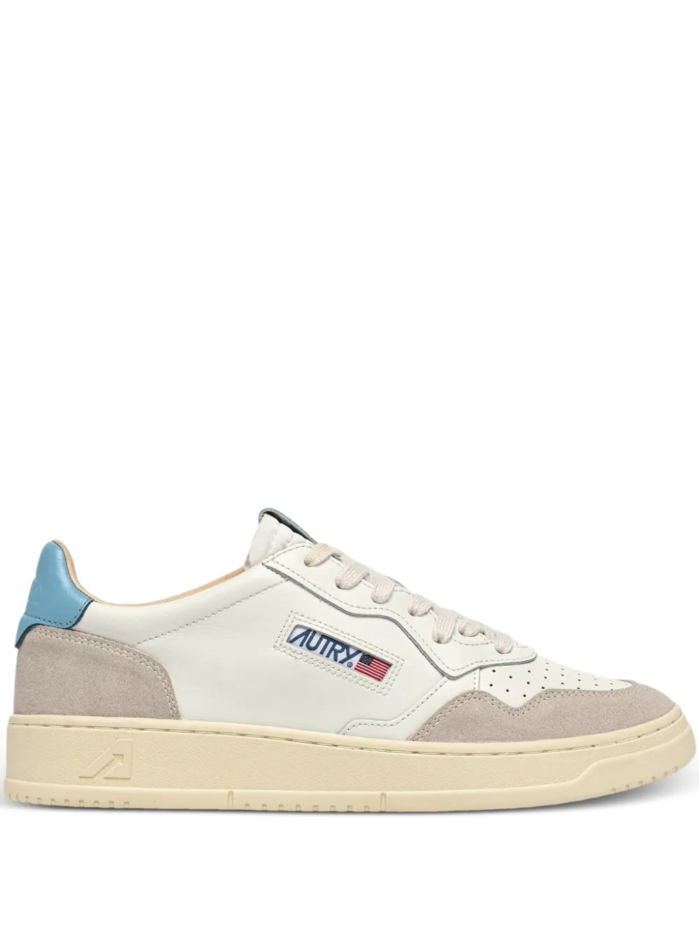 Autry leather panelled sneakers - Bianco