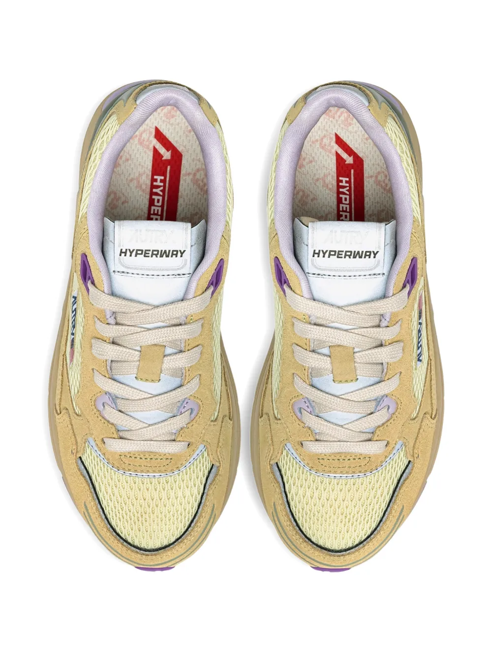 Autry Sneakers met logopatch Beige