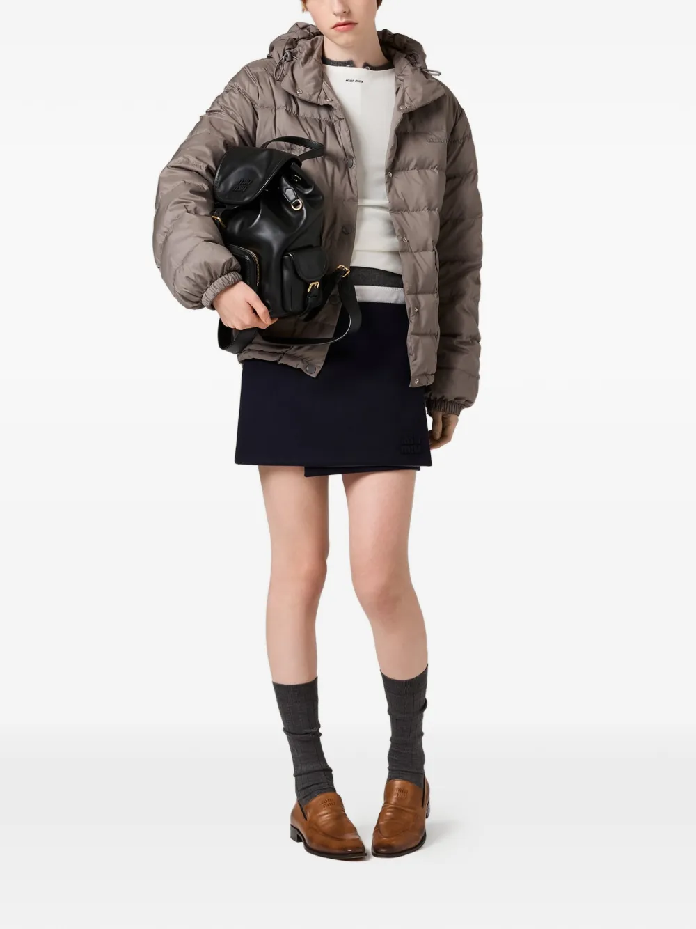 Miu Miu hooded down jacket | Puffer Jackets | Image 2