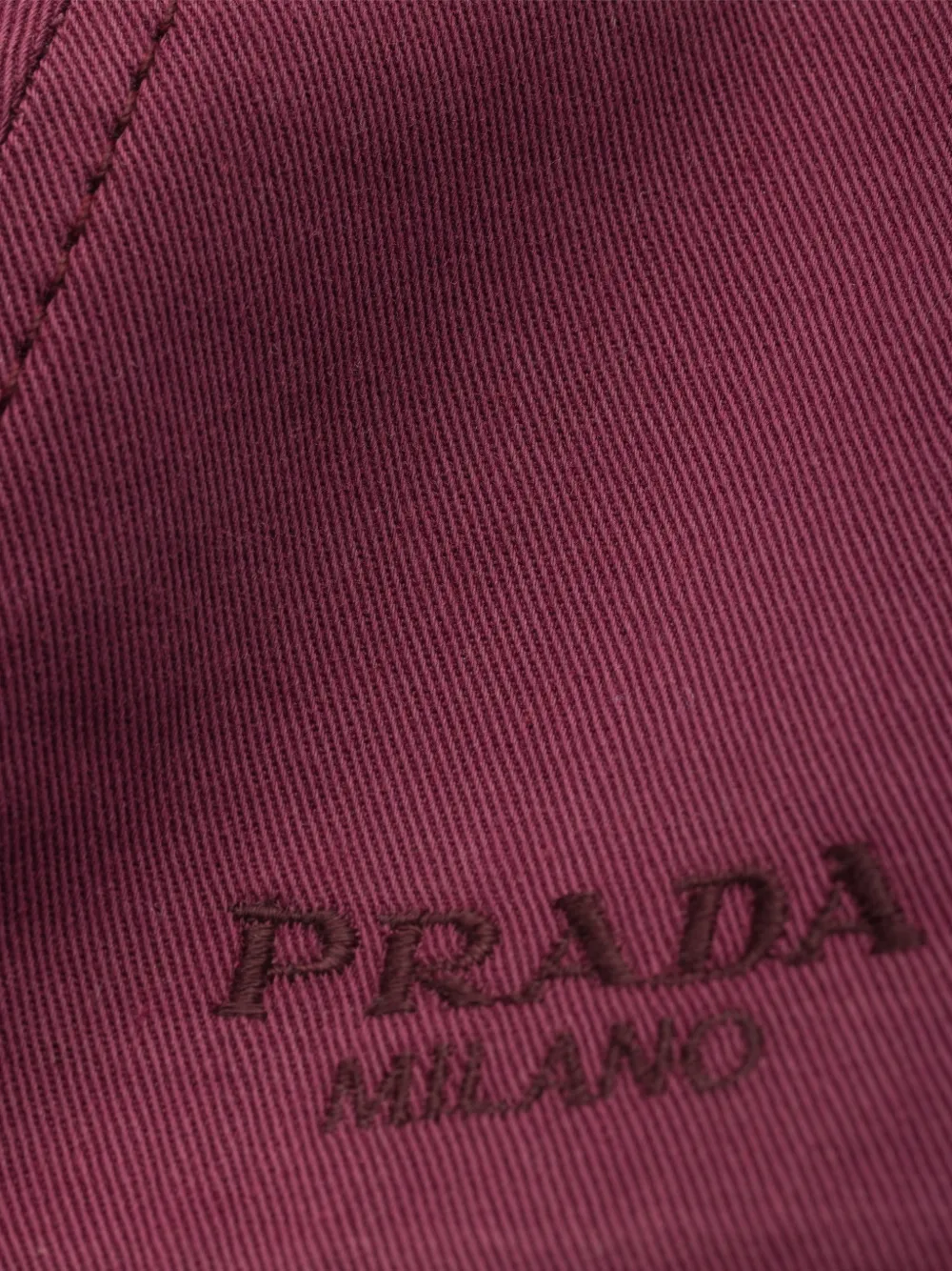  Prada Embroidered-logo Baseball Cap 