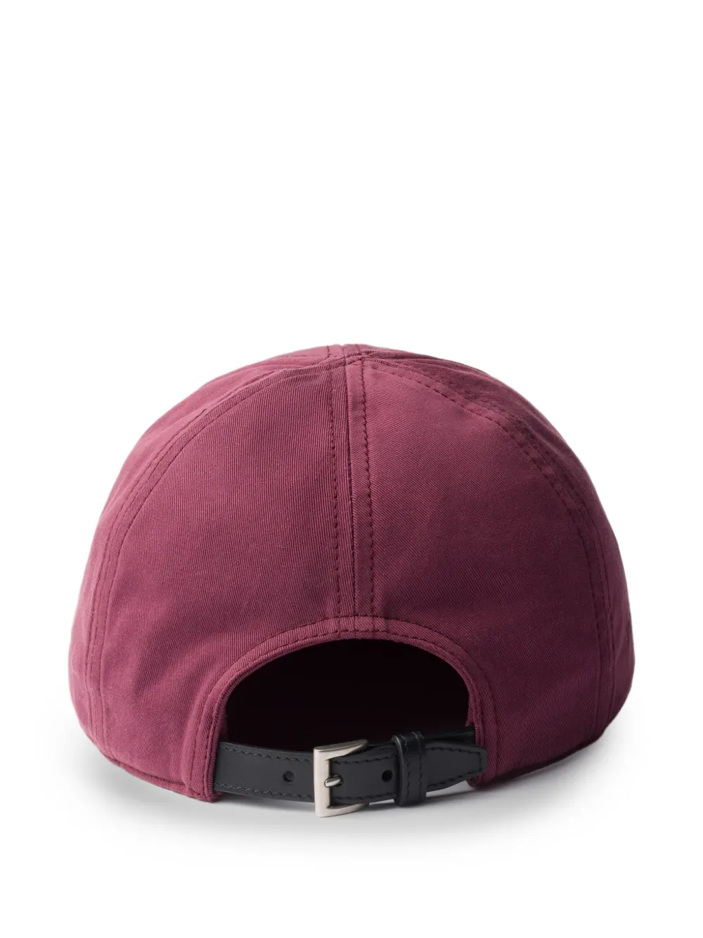 Prada Honkbalpet met geborduurd logo - Rood