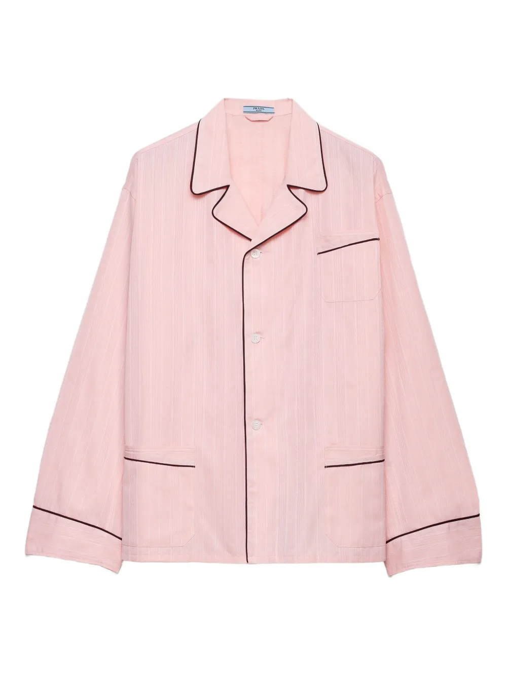 Prada Camicia con colletto bowling - Rosa