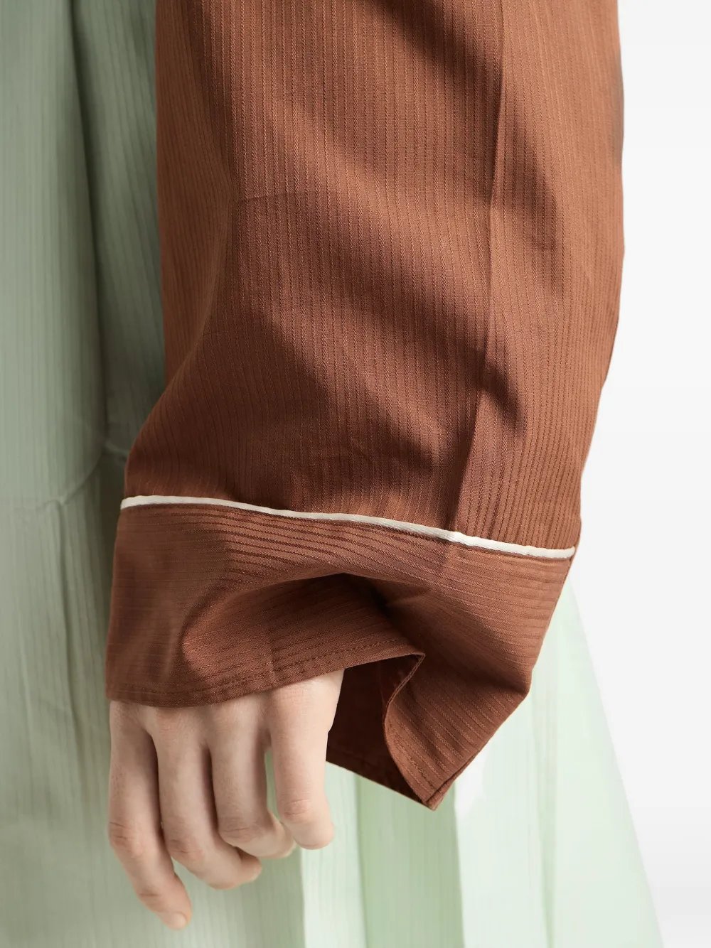 Prada T-shirt met lange mouwen Bruin