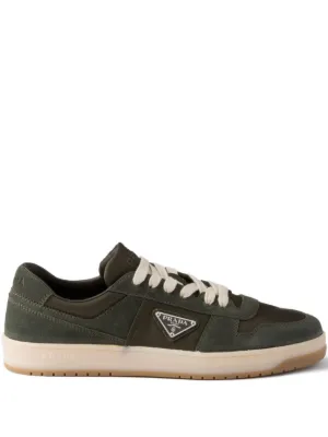 Prada triangle-logo Sneakers | Grey | FARFETCH UK