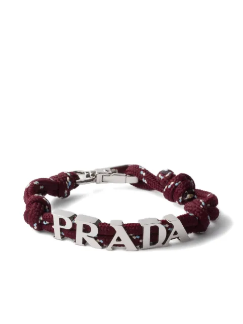 Prada pulsera con logo