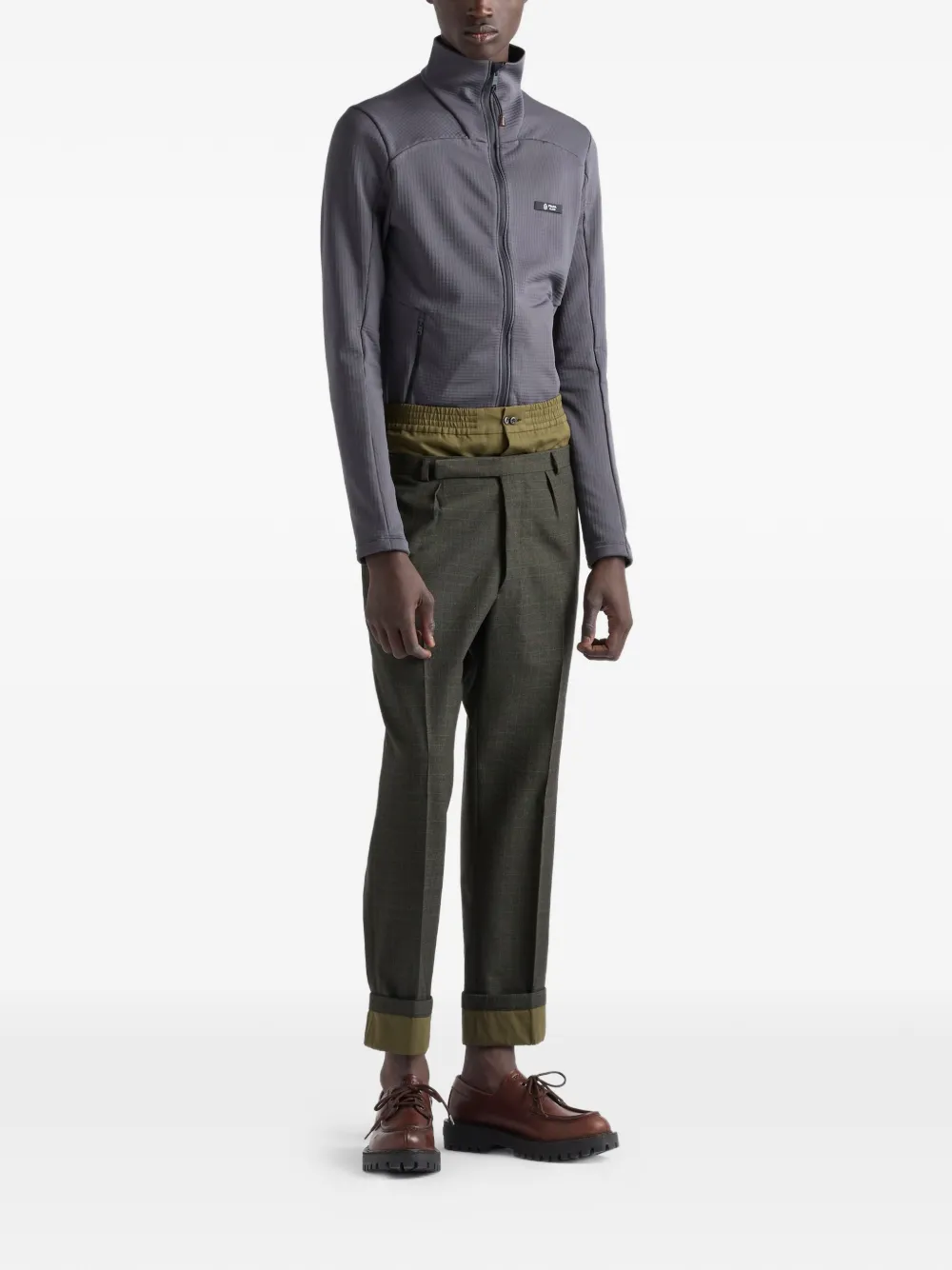 Prada logo-patch zip-fastening jacket | Bomber Jackets | Image 2