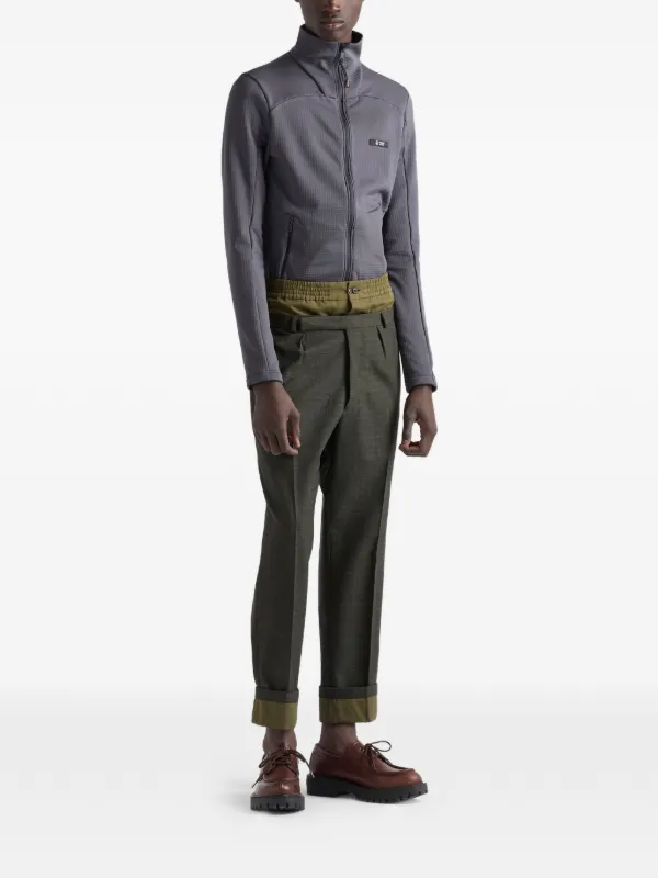 Prada ジップアップ ジャケット | グレー | FARFETCH JP