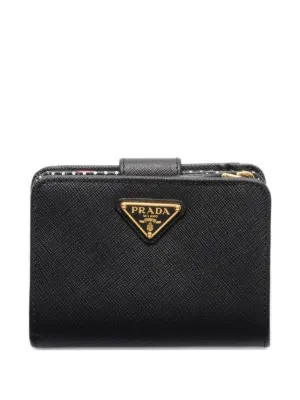 Prada テクスチャードレザー 財布 S | ブラック | FARFETCH JP
