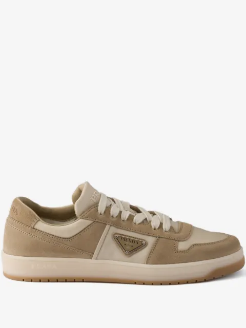 Prada baskets Downtown à empiècements en daim
