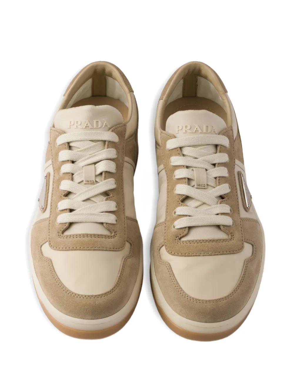 Prada Downtown low-top sneakers Beige