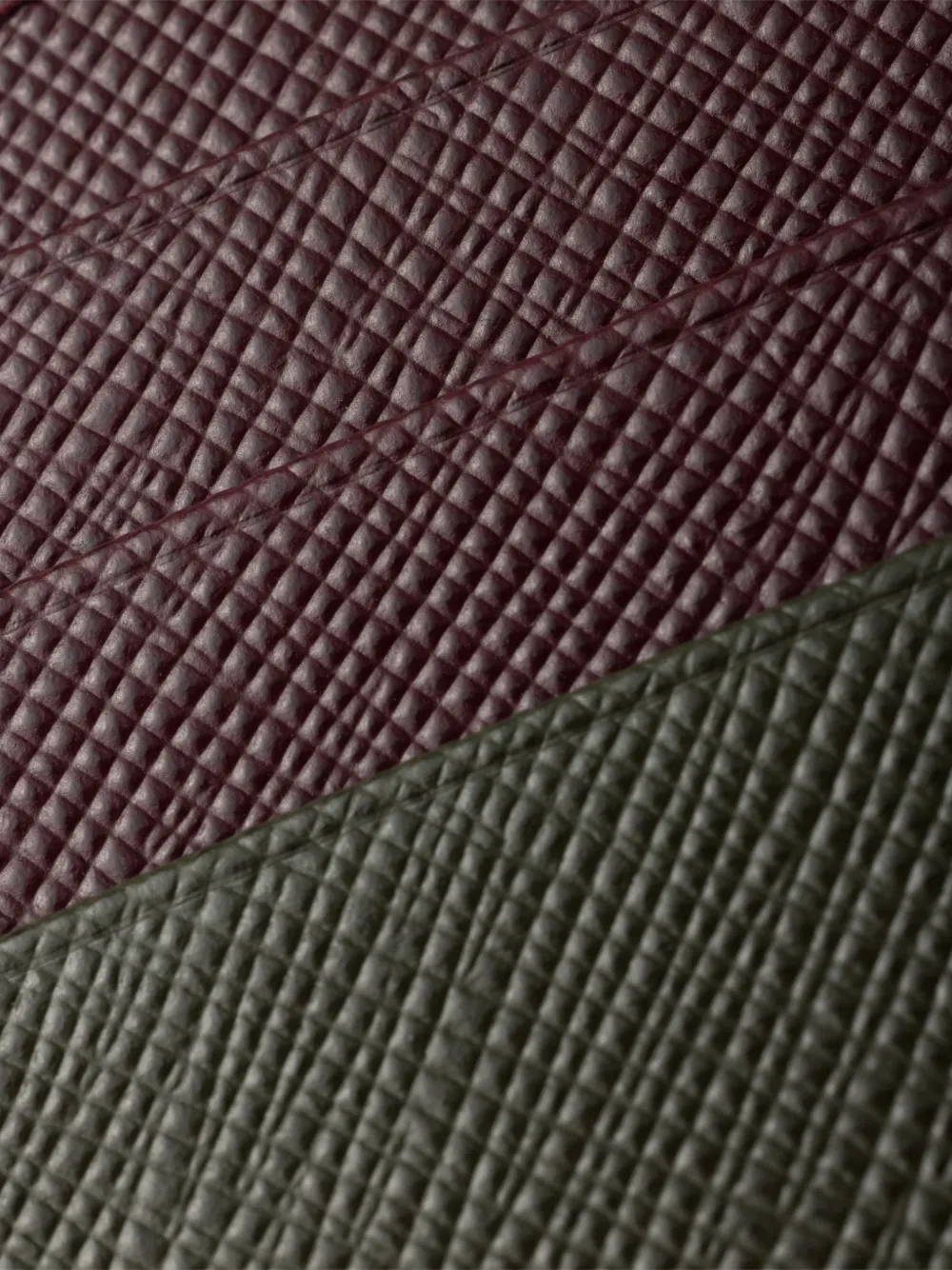  Prada Logo Leather Card Holder - Green 